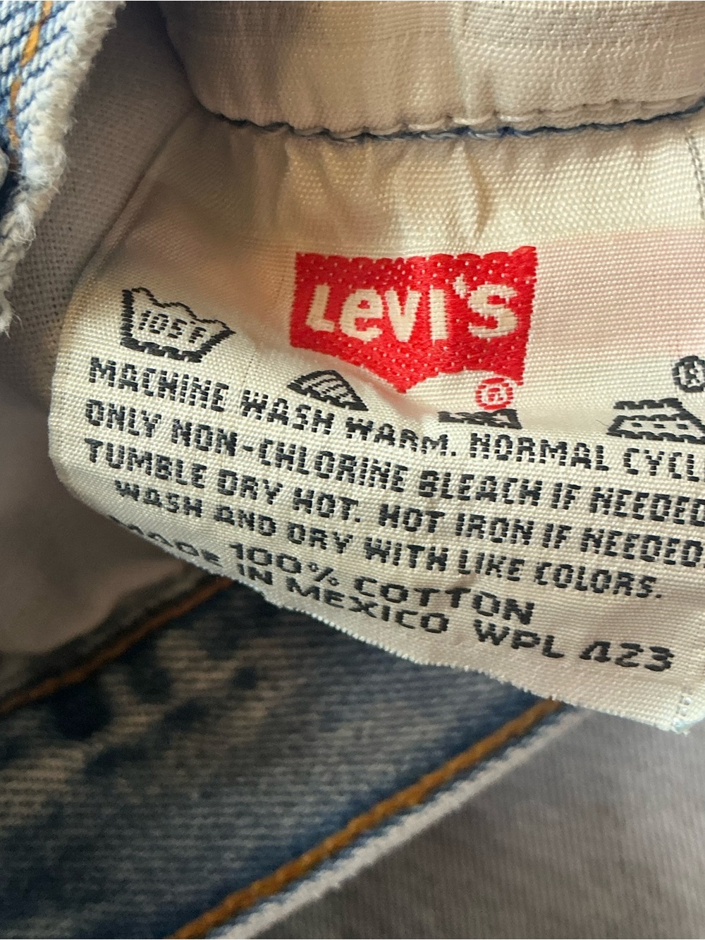 Vintage Levi’s 501 button fly 90s straight leg jeans 32 x 28 made in Mexico - Picture 2 of 10